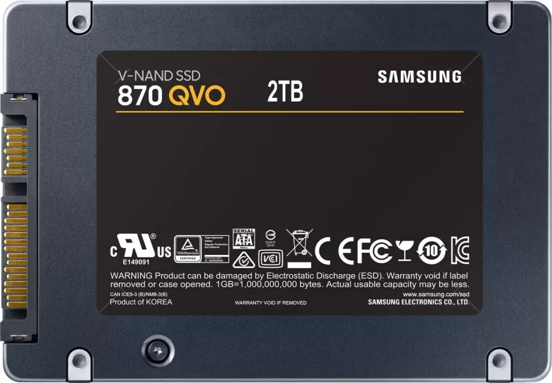 SSD Samsung MZ-77Q2T0BW, 2.5 inç, 2TB, Gri