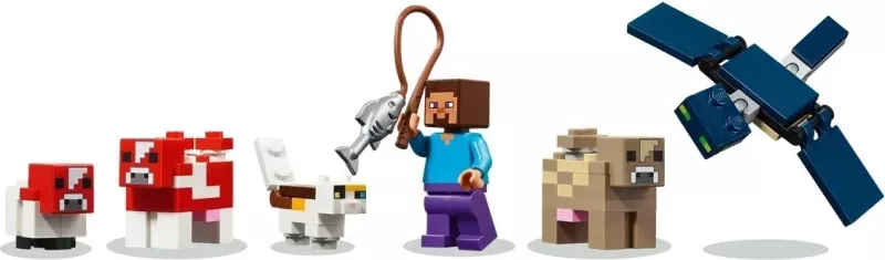 Set LEGO Minecraft 21270 Mooshroom House