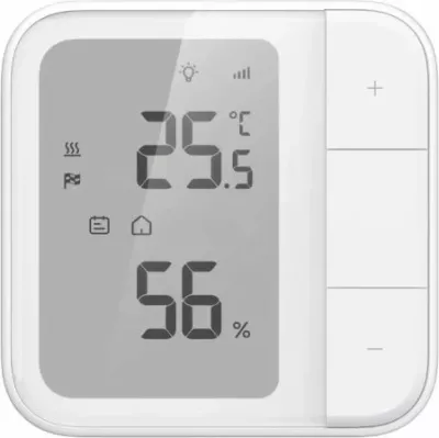 Termostat inteligjent për ngrohje nën dysheme AQARA W500 (UT-A01D), Zigbee/Thread, Matter, 16A, me ekran, me sensor NTC, i bardhë