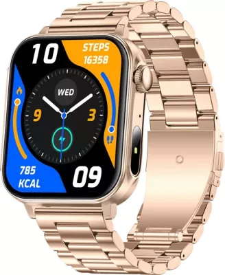 Smartwatch Colmi P80 1.83" HD, thirrje Bluetooth, 100+ sporte, IP67, rrip çelik, ari