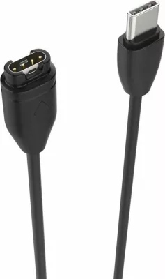 Kabllo karikimi USB-C Fixed FIXDW-796-C 1m për Garmin Fenix/Epix/Venu/Vivoactive/Forerunner, e zezë