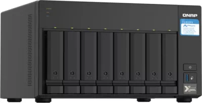 Server NAS QNAP TS-832PX-4G, 8-bay, 4GB RAM, 2x 10GbE SFP+, 2x 2.5GbE LAN, e zezë