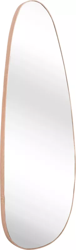Pasqyrë muri CRITHER FH4486.03 kornizë MDF ngjyrë druri natyral 49x140H cm.