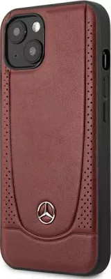 Mbështjellës Mercedes Leather Urban për iPhone 14 Plus 6.7", lëkurë natyrale, Kuq