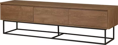 Set mobiljesh për dhomë dite Skye Decor, Laxus Takım 24, ngjyrë arre dhe e zezë