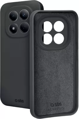 Mbështjellës SBS Instinct për Xiaomi Redmi Note 15 Pro 4G, TPU + mikrofibër, Black
