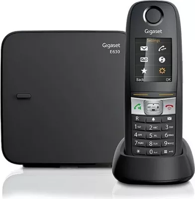 Telefon pa tel Gigaset E630, Analog/DECT, 200 kontakte, SMS, i zi