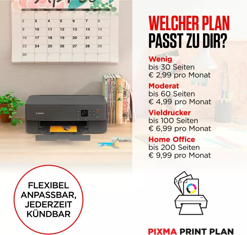 Printer Canon Inkjet PIXMA TS3550i, Wi-Fi, e zezë