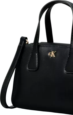 Çantë mini tote crossbody Calvin Klein LV04F3520G, e zezë