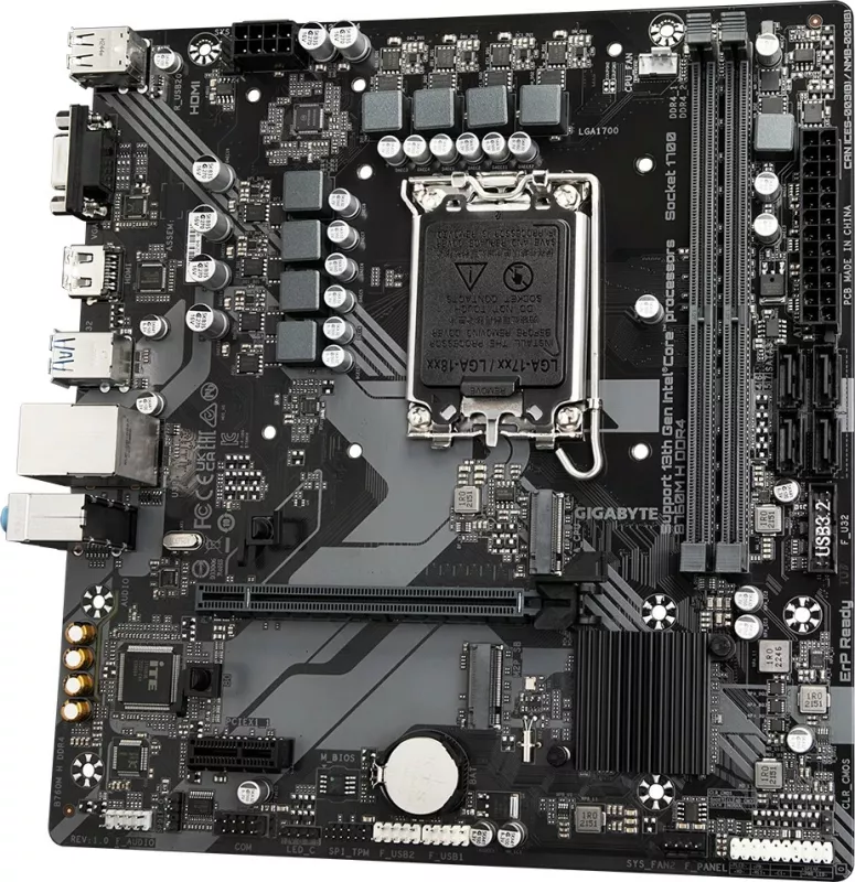 Pllakë amë Gigabyte B760M H DDR4, Intel Core 14th Gen, 64 GB, LGA 1700