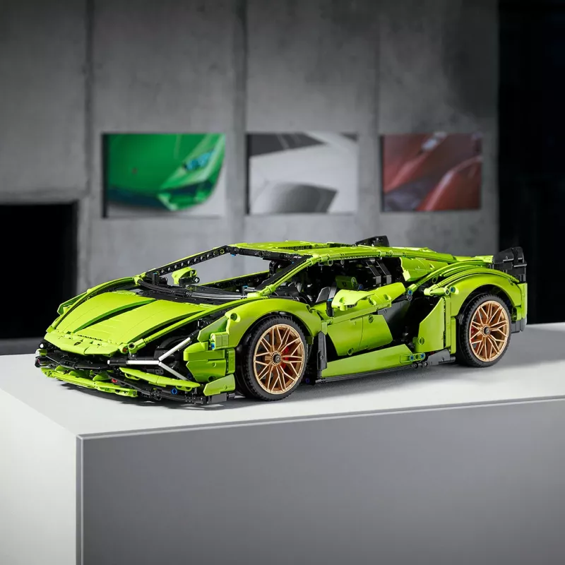 Set ndërtimi LEGO Technic Lamborghini Sián FKP 37, 8 vjeç e lart, Plastik, 457 pjesë, shumëngjyrësh
