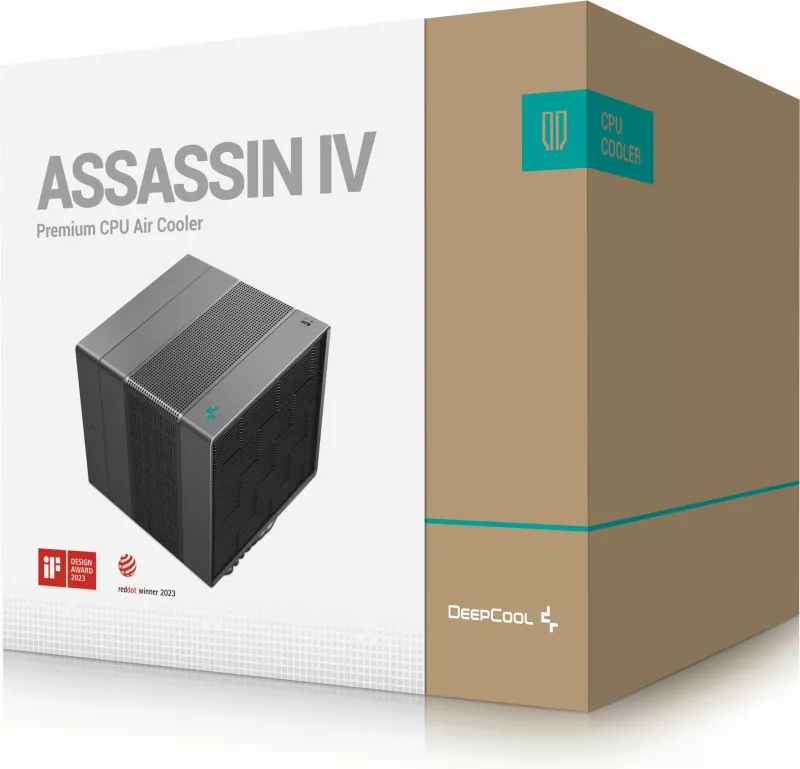 Ftohës ajri DeepCool ASSASSIN IV, 2 ventilatorë, 7 tuba termikë, PWM, 14 cm, e zezë