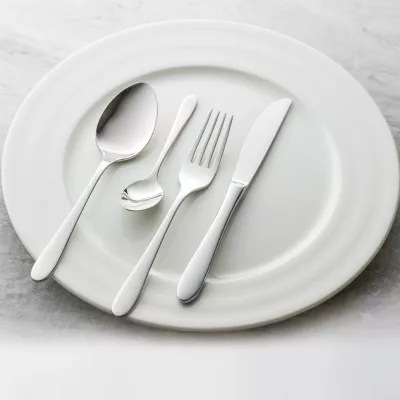 Lugë çaji OVE Como 137 mm, inox 18/10, argjend, set 12 copë