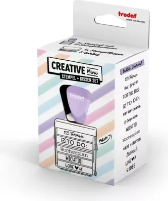 Vulë kreative Trodat Mini/V2 Pastell Lila me jastëk 3 ngjyra