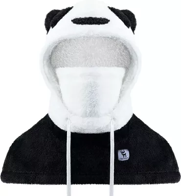 Balaklavë ski Qunature Panda, për fëmijë/të rritur, M, e zezë/e bardhë