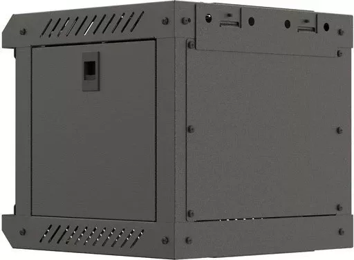 Kasë RACK LANBERG 10" 4U, e zezë, dyer xhami
