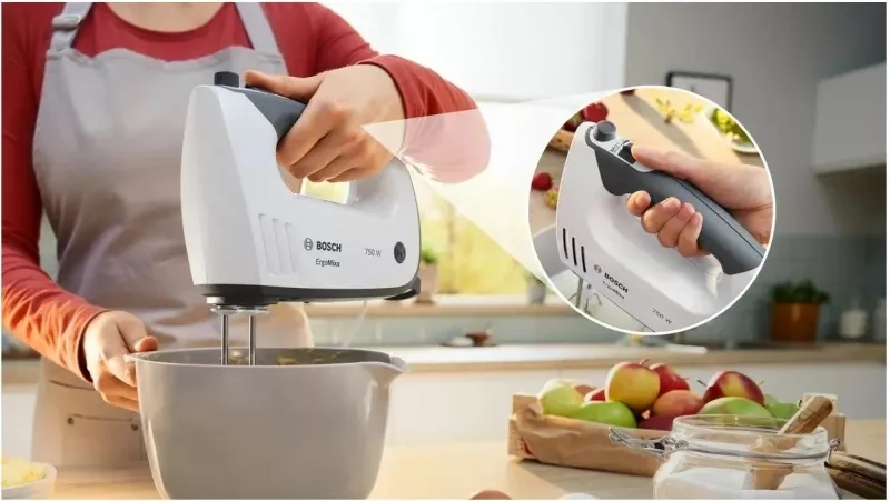 Mikser dore Bosch MFQ37480, 750W, 5 shpejtësi, bardhë