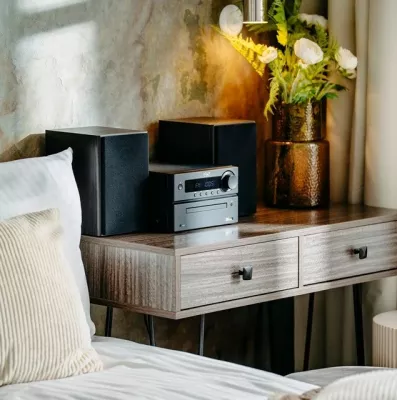 Mini tower HI-FI Adler AD 1917 me Bluetooth, CD, USB, FM Radio, e zezë
