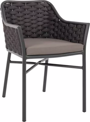 Karrige alumini me litar, ngjyrë gri, FH5858.01, 56x58x76 cm