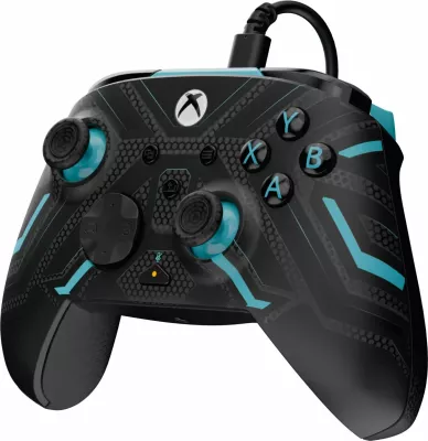 Kontrollor me kabllo PDP REMATCH për Xbox, USB-C 2.4 m, Titan Steel Glow in the Dark