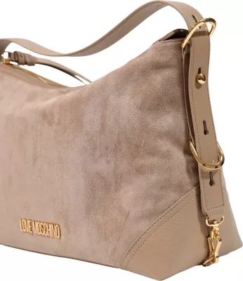 Çantë shpatulle Love Moschino JC4090PP, bezhë