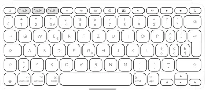 Tastierë pa kabllo Logitech Keys-To-Go 2, pale grey