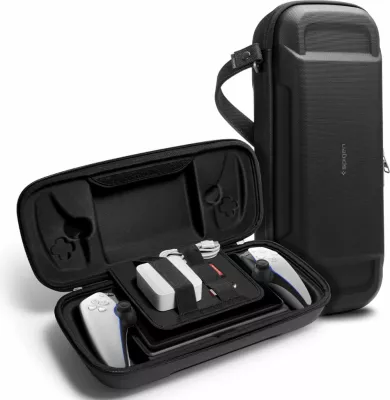 Mbështjellës Spigen Rugged Armor Pro për Sony Playstation Portal, i zi