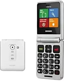 Celular Brondi Flipper, White Metal