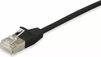 Kabllo rrjeti EQUIP Cat6a F/FTP Slim 7.5m, RJ-45, e zezë