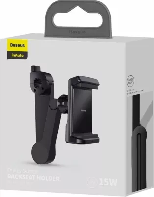 Mbajtës telefoni për makinë Baseus WXHZ-01 me karikues wireless 15W, i zi