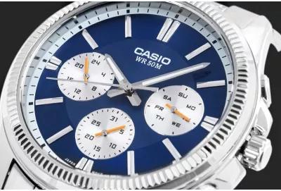 Orë dore për meshkuj CASIO, argjendtë