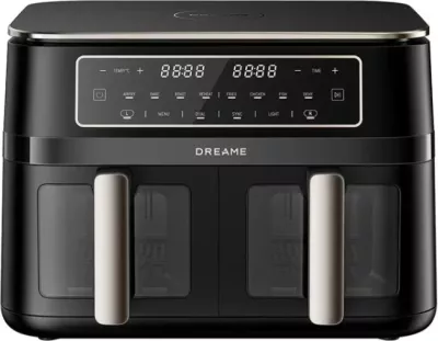 Fritezë me ajër të nxehtë DREAME Tasti DZ30, double 11 L (2x5.5 L) 3000 W, e zezë