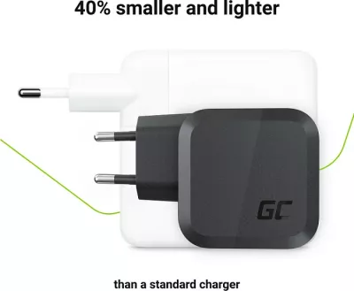 Karikues Green Cell CHARGC08 PowerGaN 65W, 2x USB-C PD + USB-A QC 3.0, i zi
