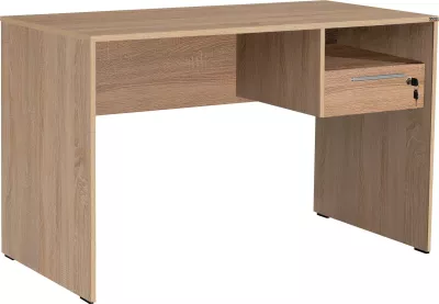 Tavolinë studimi Hanah Home, Cms-510-Ss-1, ngjyrë sonomo dhe e bardhë