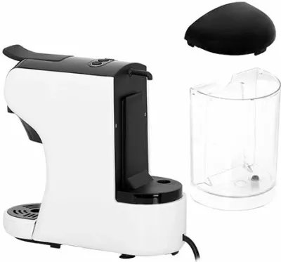 Makinë espresso multi-kapsula CAMRY CR4414, 19 bar, 0.6 L, 1450 W, bardhë/zezë, set me adaptera + filtër kafe të bluar