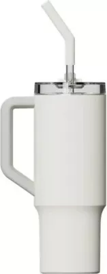 Termokupë Xiaomi Straw Mug XMXGB01PL 1 L, inox, me pipë, e bardhë