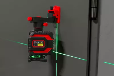 Nivel laser Proline 15191 360°, 2 rreze, 25 m, rreze jeshile, set me aksesorë