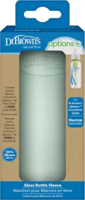 Veshje Silikoni për Shishe Qelqi Dr. Brown’s 250 ml, ngjyrë ment