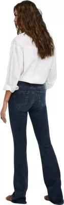 Xhinse për femra Only ONLBLUSH Mid Flared REA409, denim i errët [Madhësia: XS]
