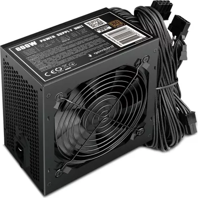 Kasë furnizimi Gembird CCC-PSU80P-BBP-600, 600 W, 80 PLUS Bronze, e zezë