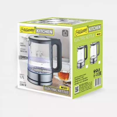 Ibrik elektrik Maestro MR-053, 1.7L, 2200W, Gri