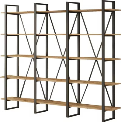 Raft librash Hanah Home, Ml4-A, ngjyrë Atlantic Pine, 219.6x180x34 cm
