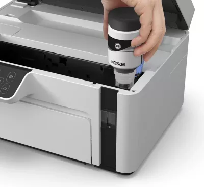 Printer Epson EcoTank M2120, Inkjet, Wi-Fi, Bardhë