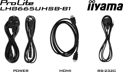 Monitor iiyama LH8665UHSB-B1, Kiosk design, 86", LED, 4K Ultra HD, Wi-Fi, e zezë