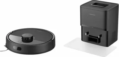 robot fshesë me korrent Roborock Q7 BF+ 8000 Pa, me stacion vetë-zbrazës, LiDAR, fshirje me ujë 270 ml, Wi‑Fi 2.4GHz, e zezë