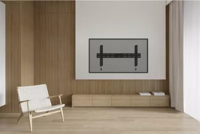 Mbajtës muri për TV Neomounts WL35S-850BL18, 2.18 m (86"), 100 x 100 mm, 800 x 400 mm, 0 - 12°, Çelik, E zezë