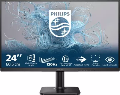 Monitor Philips 24E2N1110/00, 23.8", Full HD, LCD, Zi