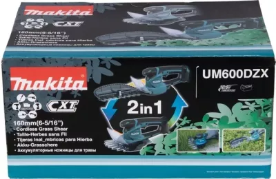 Gërshërë pa tel për bar Makita UM600DZX, e Zezë dhe Blu, 12 V