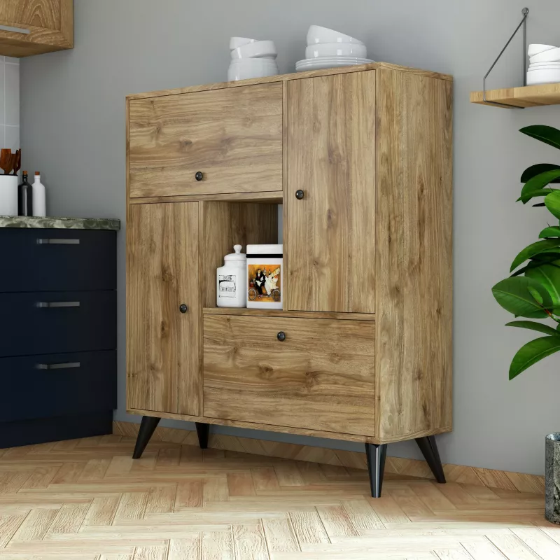 Dollap multifunksional Hanah Home, Hercules 3100, ngjyrë arre