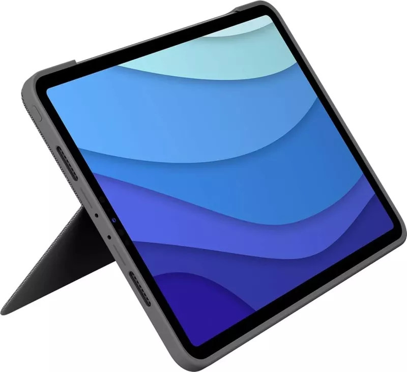 Mbështjellës me tastierë Logitech Combo Touch për iPad Pro 11", gri